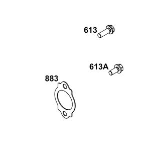 Exhaust Group Diagram and Parts List for 542477-2229-J1 400000 - 699999 Briggs and Stratton Engine